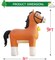 9FT Clydesdale Horse Inflatables Christmas, Farm Ranch Giant Blow up Animals Cute, Kentucky Derby Decorations Outdoor Yard Built-in LED Lights Big Large Decor Party Lawn Holiday Outside